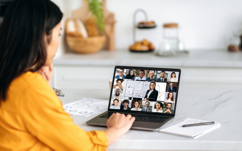 Online,Learning,,Professional,Development.,Asian,Girl,,Sits,At,Home,,Listening